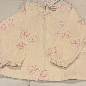 Zara long sleeve blouse 12-18 mo NWT